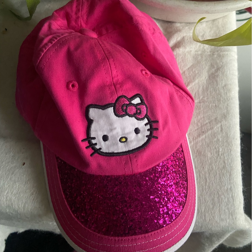 Hello Kitty glittered adjustable cap NWOT